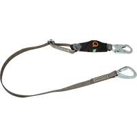 V-Series Tie-Back Lanyard, 6', Carabiner Center, Snap Hook Leg Ends, Polyester Moffatt Supply & Specialties