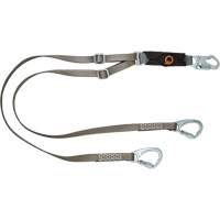 V-Series Tie-Back Lanyard, 6', Carabiner Center, Snap Hook Leg Ends, Polyester Moffatt Supply & Specialties