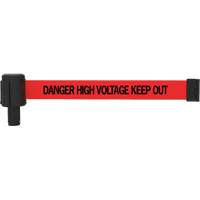 PLUS Banner Cassette, Danger High Voltage Keep Out, 15', Red Tape Moffatt Supply & Specialties