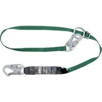 V-Series Tie-Back Lanyard, 6', Rebar Hook Center, Snap Hook Leg Ends, Polyester Moffatt Supply & Specialties