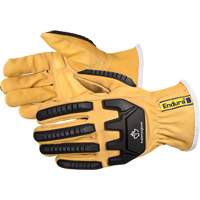 Gants de conducteur antichocs Endura, Petit, Paume en Cuir fleur de ch&egrave;vre Moffatt Supply & Specialties