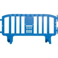 Movit Barricade, Interlocking, 78" L x 39" H, Blue Moffatt Supply & Specialties