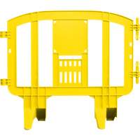 Minit Barricade, Interlocking, 49" L x 39" H, Yellow Moffatt Supply & Specialties