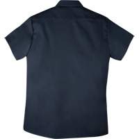 Twill Short-Sleeved Work Shirt with Snap, Men's, Medium (Tall), Navy Blue Moffatt Supply & Specialties