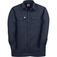 Long-Sleeved Twill Work Shirt, Men's, 4X-Large, Navy Blue Moffatt Supply & Specialties