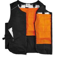 Chill-Its&reg; 6260 Lightweight Phase Change Cooling Vest with Packs, Small/Medium, Black Moffatt Supply & Specialties