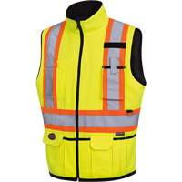 6689 Veste r&eacute;versible, Jaune lime haute visibilit&eacute;, Grand, Polyester Moffatt Supply & Specialties