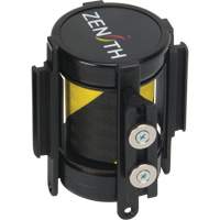 Magnetic Tape Cassette for Build-Your-Own Crowd Control Barrier, 7', Black and Yellow Tape Moffatt Supply & Specialties