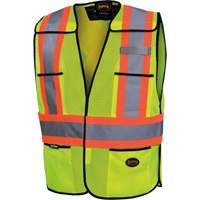 6927 Veste de s&eacute;curit&eacute;, Jaune lime haute visibilit&eacute;, Polyester Moffatt Supply & Specialties