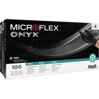 Gants Onyx, Petit, Nitrile, 3,5 mils, Sans poudre, Noir Moffatt Supply & Specialties