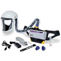 Versaflo Powered Air Purifying Respirator Painter's Kit, Headcover & Faceshield, Lithium-Ion Battery Moffatt Supply & Specialties