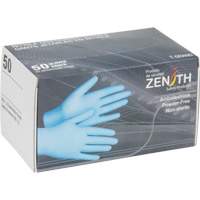 Gants jetables en paquets pour distributeur, Moyen, Nitrile, 4,5 mils, Sans poudre, Bleu Moffatt Supply & Specialties