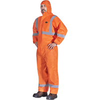 2077 Hooded Coveralls with Reflective Tape, Small, Orange, SMS Moffatt Supply & Specialties