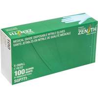 Puncture-Resistant Medical-Grade Disposable Gloves, X-Small, Nitrile, 4.5-mil, Powder-Free, Blue, Class 2 Moffatt Supply & Specialties
