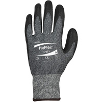 HyFlex&reg; 11-651 Palm Coated Gloves, 6, 13 Gauge, Polyurethane Coated, ASTM ANSI Level A4/ASTM ANSI Level A6/EN 388 Level C Moffatt Supply & Specialties