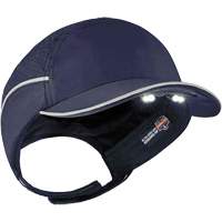 Skullerz&reg; 8965 Lightweight Bump Cap Hat with LED Lighting, Navy Blue Moffatt Supply & Specialties