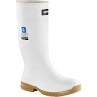Slip Resistant Boots, Rubber, Steel Toe, Size 4 Moffatt Supply & Specialties