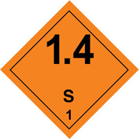 Hazardous Material Handling Labels, 4" L x 4" W, Black on Orange SGQ529 | Moffatt Supply & Specialties