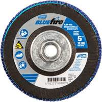BlueFire&reg; Flap Disc, 5" x 5/8"-11, Type 29, 80 Grit, Zirconia Alumina Moffatt Supply & Specialties