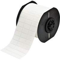 B33 Series Repositionable Adhesive Labels, Vinyl, 1" L x 0.5" H, White Moffatt Supply & Specialties