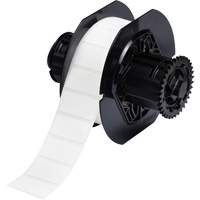 B33 Polyamide Coated Cloth Labels, Nylon, 1.5" L x 0.75" H, White Moffatt Supply & Specialties