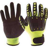 Gants de protection contre les chocs Back Tracker avec protection dorsale de la main, Petit, Paume en Nitrile, Poignet Boucle et crochet Moffatt Supply & Specialties