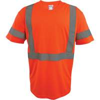Chemise de s&eacute;curit&eacute; &agrave; manches courtes, Polyester, 2T-Grand, Orange haute visibilit&eacute; Moffatt Supply & Specialties