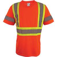 Chemise de s&eacute;curit&eacute; &agrave; manches courtes, Polyester, 2T-Grand, Orange haute visibilit&eacute; Moffatt Supply & Specialties