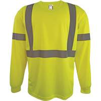 Chemise de s&eacute;curit&eacute; &agrave; manches longues, Polyester, 2T-Grand, Jaune lime haute visibilit&eacute; Moffatt Supply & Specialties