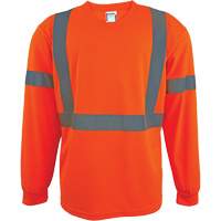 Chemise de s&eacute;curit&eacute; &agrave; manches longues, Polyester, 2T-Grand, Orange haute visibilit&eacute; Moffatt Supply & Specialties