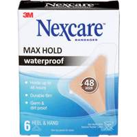 Pansements imperm&eacute;ables &agrave; tenue maximale Nexcare, Main/Talon, 3-1/2", Plastique, St&eacute;rile Moffatt Supply & Specialties