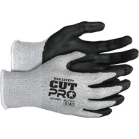 Gants r&eacute;sistant aux coupes Safety Cut Pro, Taille Grand, Calibre 13, Rev&ecirc;tement Bipolym&egrave;re, Enveloppe en PEHP, ASTM ANSI niveau A7 Moffatt Supply & Specialties