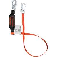 Titan Shock-Absorbing Lanyard, 6', Locking Snap Hook Center, Locking Snap Hook Leg Ends, Polyester Moffatt Supply & Specialties