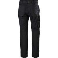 Pantalons d'entretien Oxford, Poly-coton, Noir, Taille 30, Entrejambe 30 Moffatt Supply & Specialties