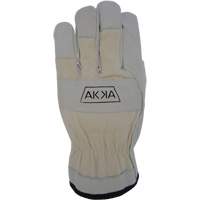 Cotton-Backed Drivers Gloves, Large, Grain Goatskin Palm Moffatt Supply & Specialties