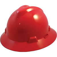 Casque de s&eacute;curit&eacute; &agrave; fente et bordure compl&egrave;te V-Gard, R&eacute;pond aux normes CSA type 1, Suspension Glissement rapide, Non ventil&eacute; Moffatt Supply & Specialties
