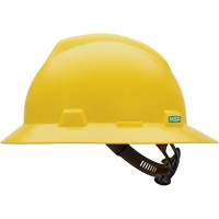 Casque de s&eacute;curit&eacute; &agrave; fente et bordure compl&egrave;te V-Gard, R&eacute;pond aux normes CSA type 1, Suspension Glissement rapide, Non ventil&eacute; Moffatt Supply & Specialties