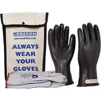 Class 0 Rubber Electrical Glove Kit, 10, 11" L, 20 cal/cm², NFPA 70E Moffatt Supply & Specialties