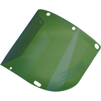 Dynamic Formed Faceshield, Polycarbonate, Green Tint Moffatt Supply & Specialties
