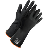 Deny Chemical Resistant Gloves, Size 9, 12" L, Rubber Latex, Flock-Lined Inner Lining, Winter Weight Moffatt Supply & Specialties