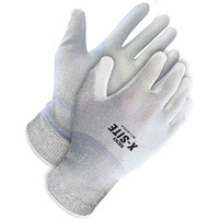 Gants enduits antistatiques X-Site, 8, R&ecirc;vetement Polyur&eacute;thane, Calibre 15, Enveloppe en Nylon/Cuivre Moffatt Supply & Specialties