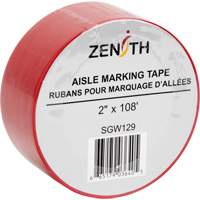 Ruban pour marquage d'all&eacute;es, 2" x 108', PVC, Rouge Moffatt Supply & Specialties