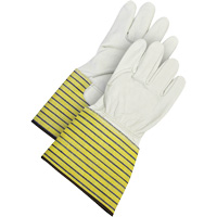 Gants d'ajusteur traditionnels, Grand, Paume en Cuir fleur de vache, Doublure en Molleton Moffatt Supply & Specialties