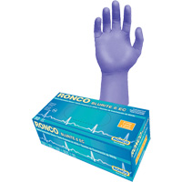 Blurite 6 EC Extended Cuff Examination Gloves, Small, Nitrile, 6-mil, Powder-Free, Purple, Class 2 Moffatt Supply & Specialties