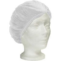 Bonnet bouffant pliss&eacute; Ronco Care, Polypropyl&egrave;ne, 24", Blanc Moffatt Supply & Specialties