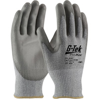 G-Tek&reg; PolyKor&reg; Cut Resistant Gloves, Size Small, 13 Gauge, Polyurethane Coated, Polyethylene Shell, ASTM ANSI Level A4/EN 388 Level 5/EN 388 Level D Moffatt Supply & Specialties
