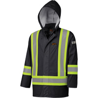 5894BK Manteau de s&eacute;curit&eacute; imperm&eacute;able et ignifuge, Polyur&eacute;thane, Noir, T-petit Moffatt Supply & Specialties