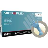 Gants jetables N20, Petit, Nitrile, 4,7 mils, Sans poudre, Bleu Moffatt Supply & Specialties