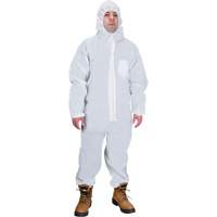 Hooded Coveralls, Medium, White, SMS Moffatt Supply & Specialties