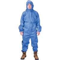 Hooded Coveralls, Medium, Blue, SMS Moffatt Supply & Specialties